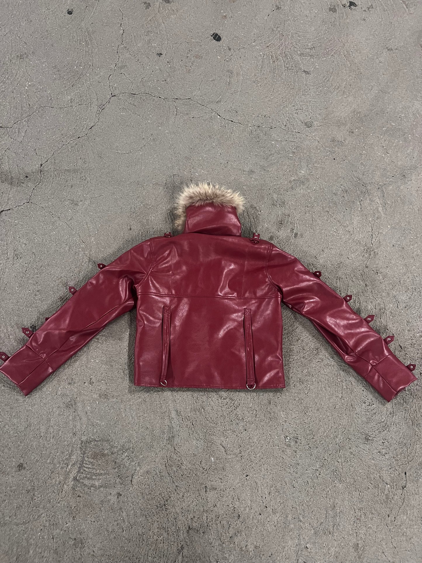 "Subjection" Bondage Leather Jacket