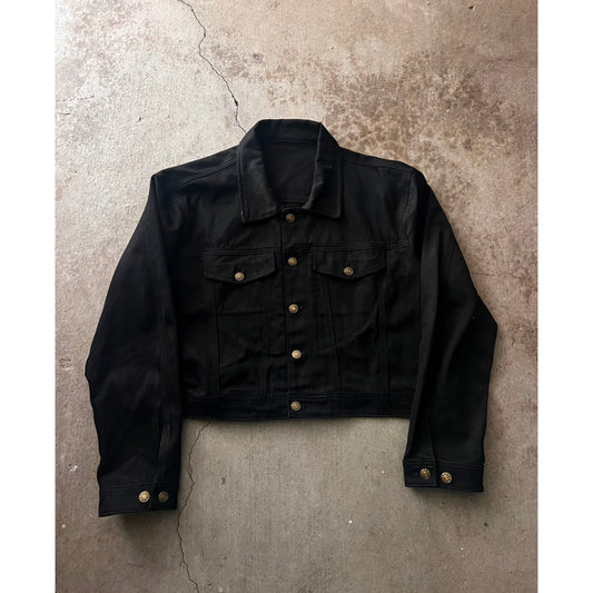 "Sergeant" Cropped Denim Jakcet