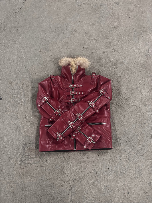 "Subjection" Bondage Leather Jacket